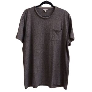 CALVIN KLEIN Heather Gray Front Pocket Short Sleeve T-shirt sz XXL Essential
